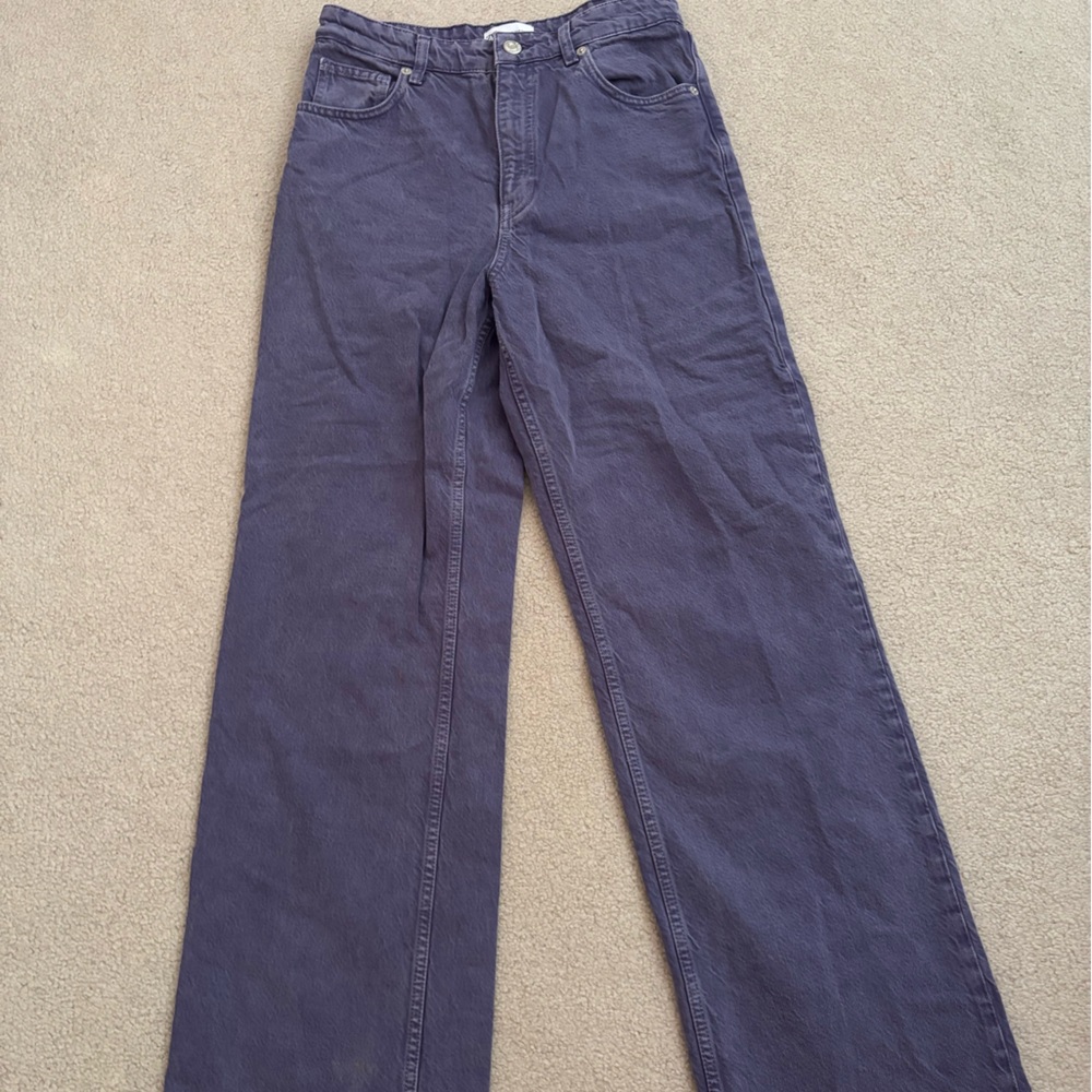 Zara Deep Purple Denim Pants